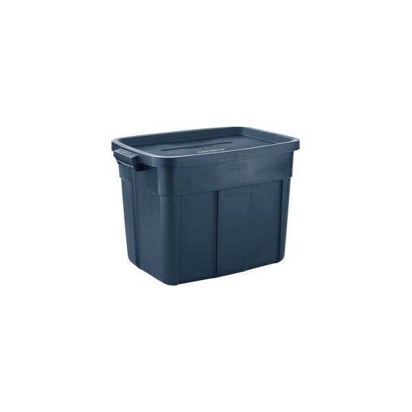 United Solutions Storage Tote, 18 gal, 23-7/8 in L x 15-7/8 in W x 16-3/8 in H, Dark Indigo Metallic, 12 PK RMRT180006 - main